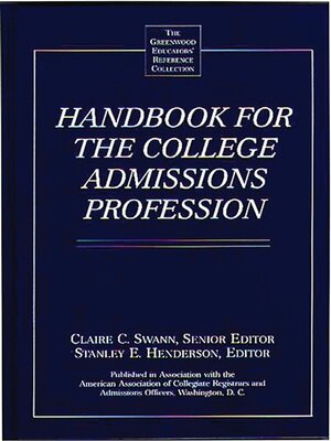 cover image of Handbook for the College Admissions Profession
